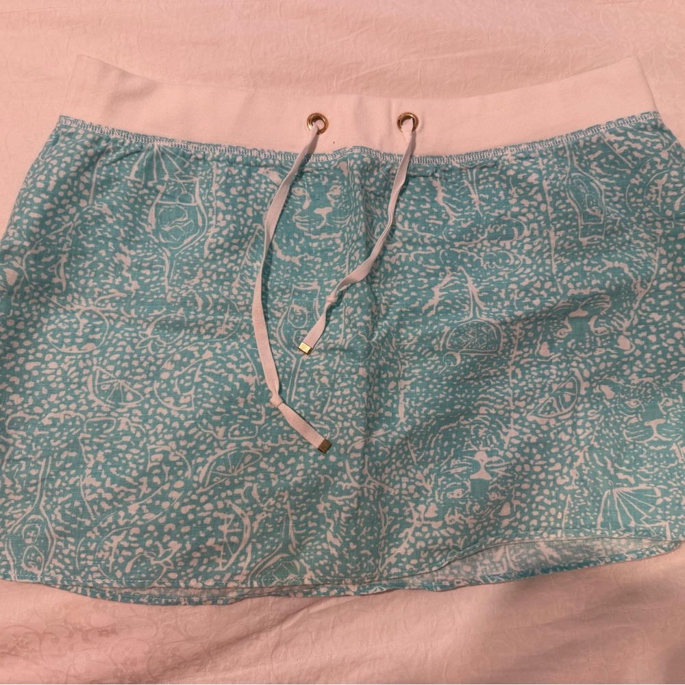 Lilly Pulitzer EUC XL linen beach skirt 
sf/pf home